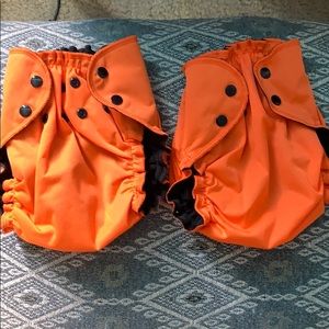 Two new AppleCheeks cloth diaper covers size 2